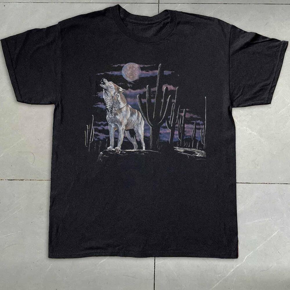 Wolf Desert Black T-Shirt
